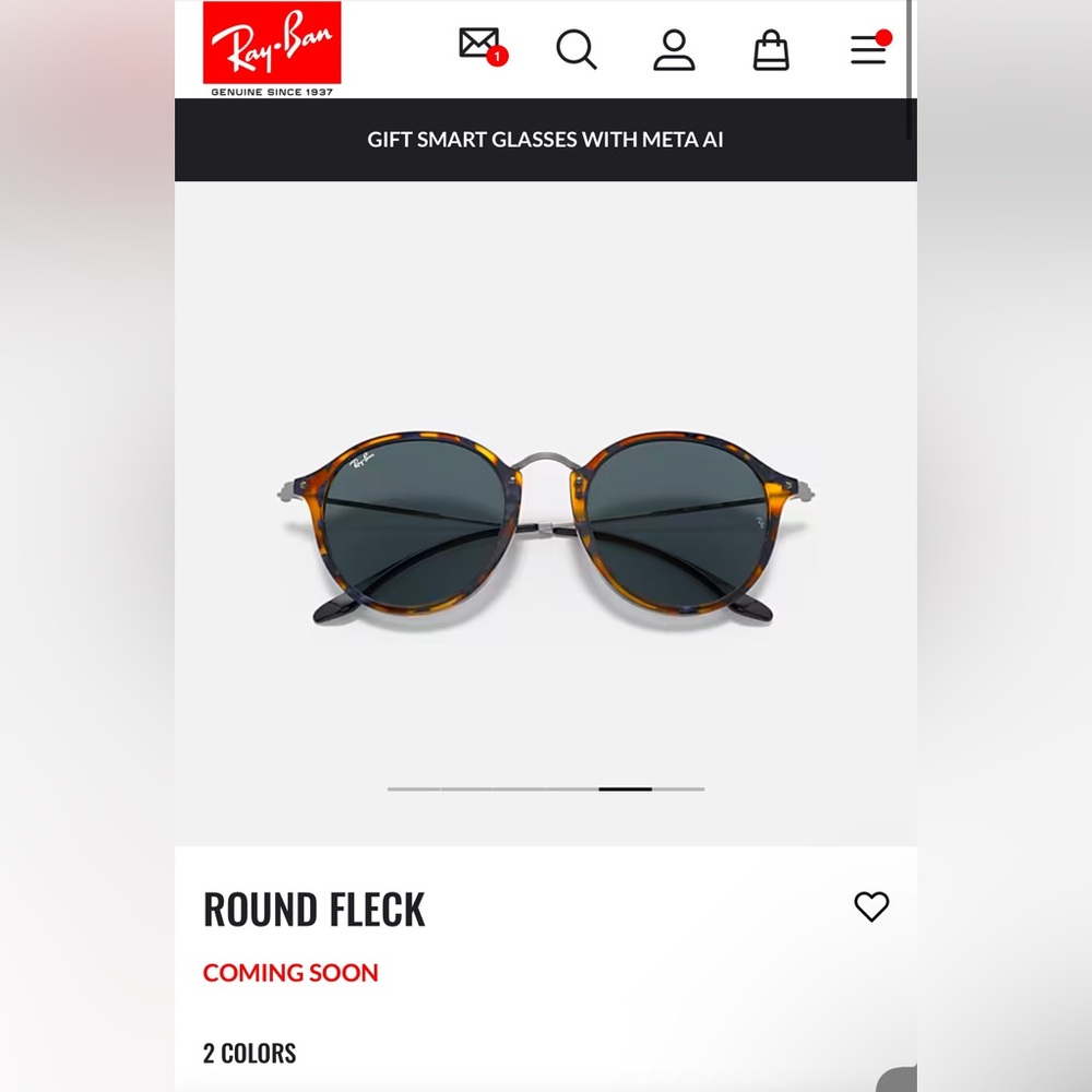 Ray-Ban Sunglasses Tortoise Gold Round